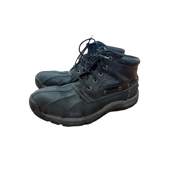 Sperry Top Sider Duck Boots Men’s 13 M Black Leather Waterproof Glacier Chukka main image 11
